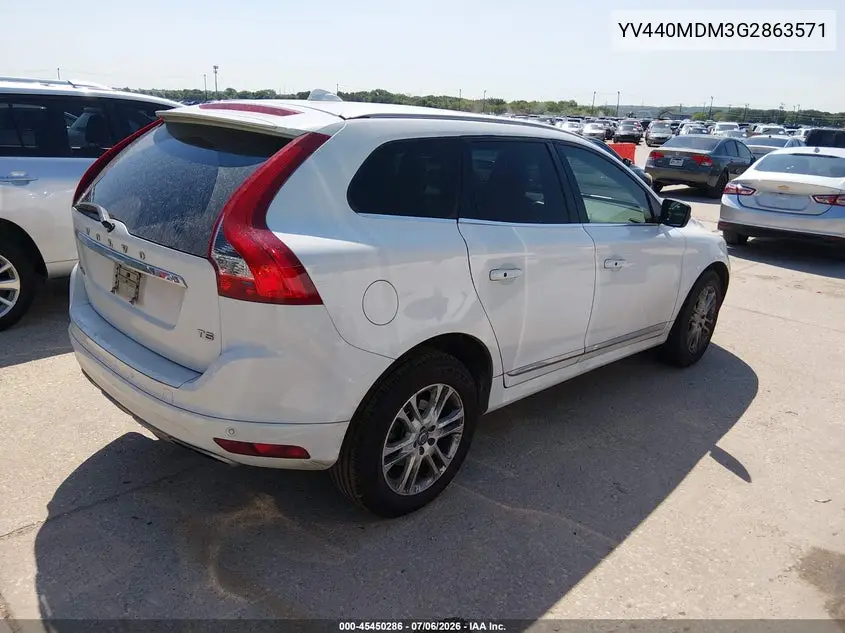 2016 Volvo Xc60 T5 Drive-E Platinum VIN: YV440MDM3G2863571 Lot: 45450286