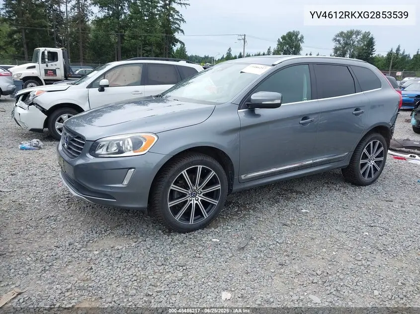 2016 Volvo Xc60 T5 Premier VIN: YV4612RKXG2853539 Lot: 45486217