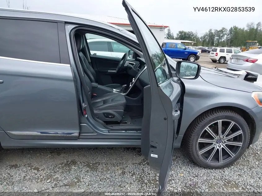 2016 Volvo Xc60 T5 Premier VIN: YV4612RKXG2853539 Lot: 45486217