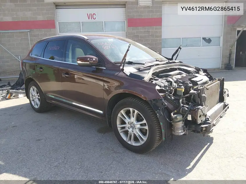 2016 Volvo Xc60 T5 Platinum VIN: YV4612RM6G2865415 Lot: 45648767