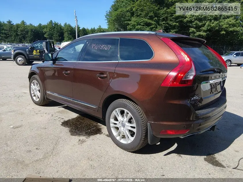 2016 Volvo Xc60 T5 Platinum VIN: YV4612RM6G2865415 Lot: 45648767