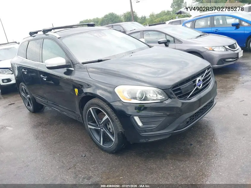 2016 Volvo Xc60 T6 R-Design Platinum VIN: YV4902RS7G2785278 Lot: 45650260