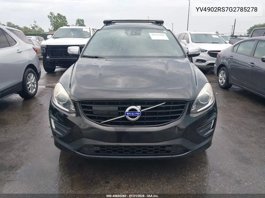 2016 Volvo Xc60 T6 R-Design Platinum VIN: YV4902RS7G2785278 Lot: 45650260