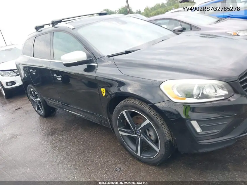 2016 Volvo Xc60 T6 R-Design Platinum VIN: YV4902RS7G2785278 Lot: 45650260
