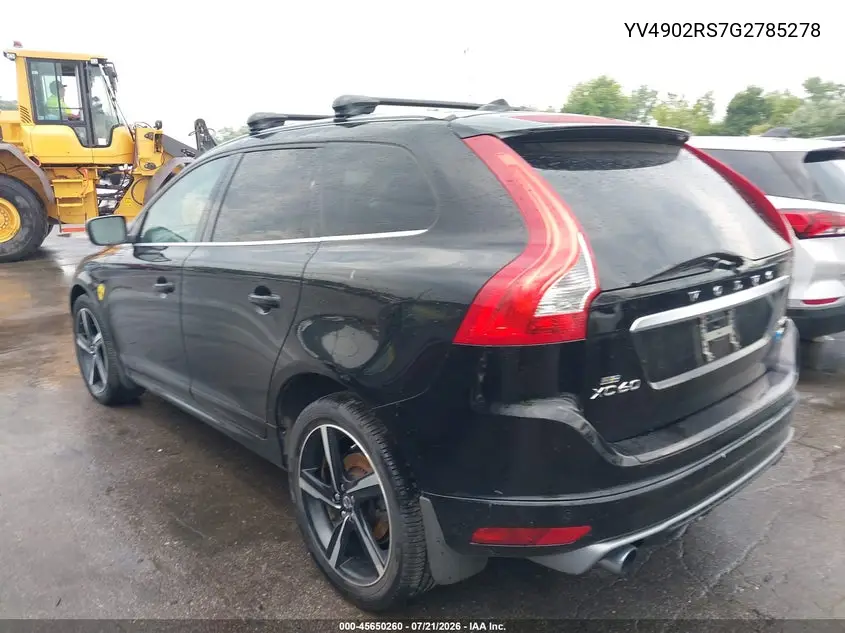 2016 Volvo Xc60 T6 R-Design Platinum VIN: YV4902RS7G2785278 Lot: 45650260