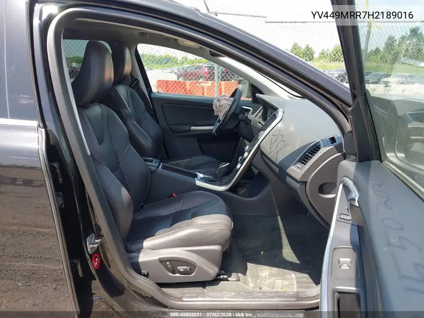 2017 Volvo Xc60 T6 Dynamic VIN: YV449MRR7H2189016 Lot: 45502031