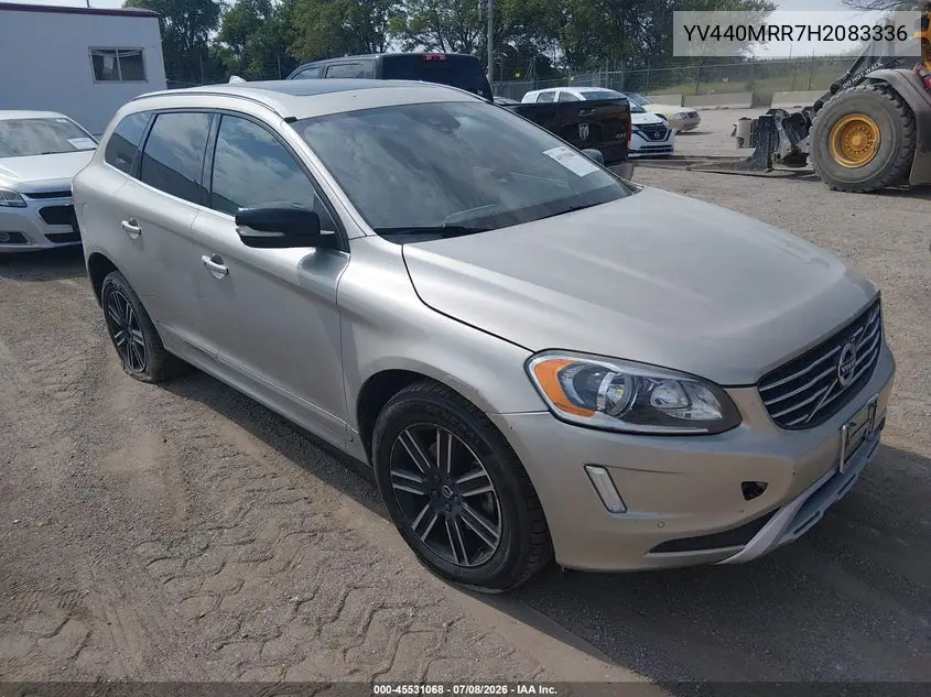 2017 Volvo Xc60 T5 Dynamic VIN: YV440MRR7H2083336 Lot: 45531068