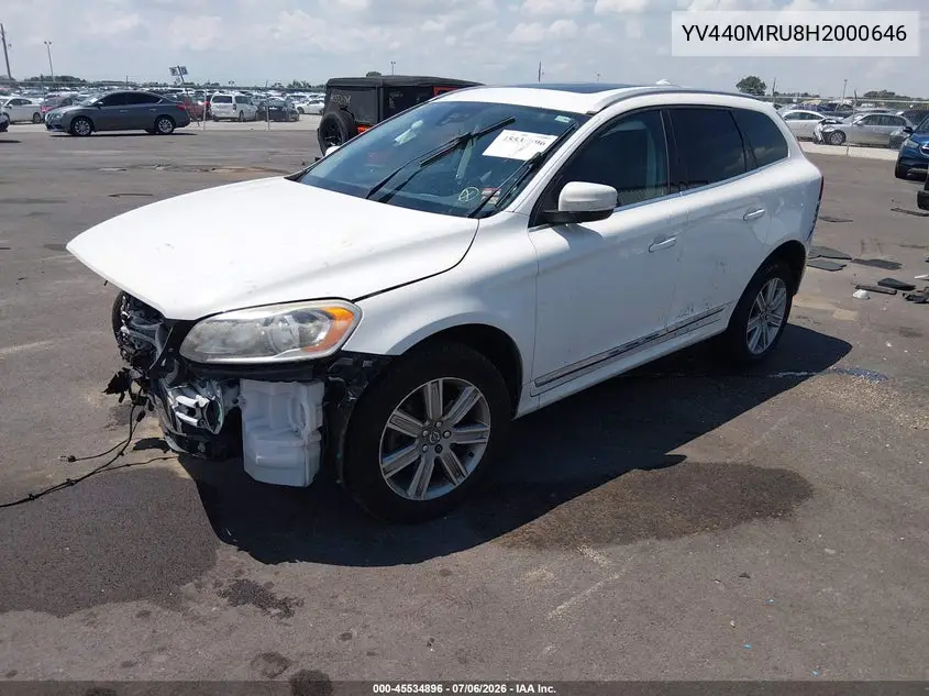 2017 Volvo Xc60 T5 Inscription VIN: YV440MRU8H2000646 Lot: 45534896