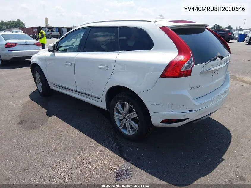 2017 Volvo Xc60 T5 Inscription VIN: YV440MRU8H2000646 Lot: 45534896