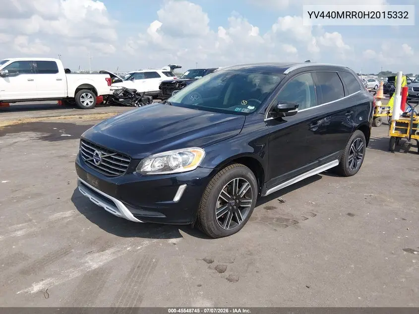 2017 Volvo Xc60 T5 Dynamic VIN: YV440MRR0H2015332 Lot: 45548745