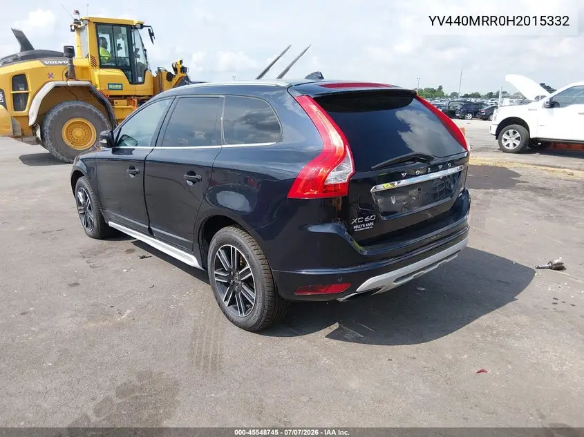 2017 Volvo Xc60 T5 Dynamic VIN: YV440MRR0H2015332 Lot: 45548745