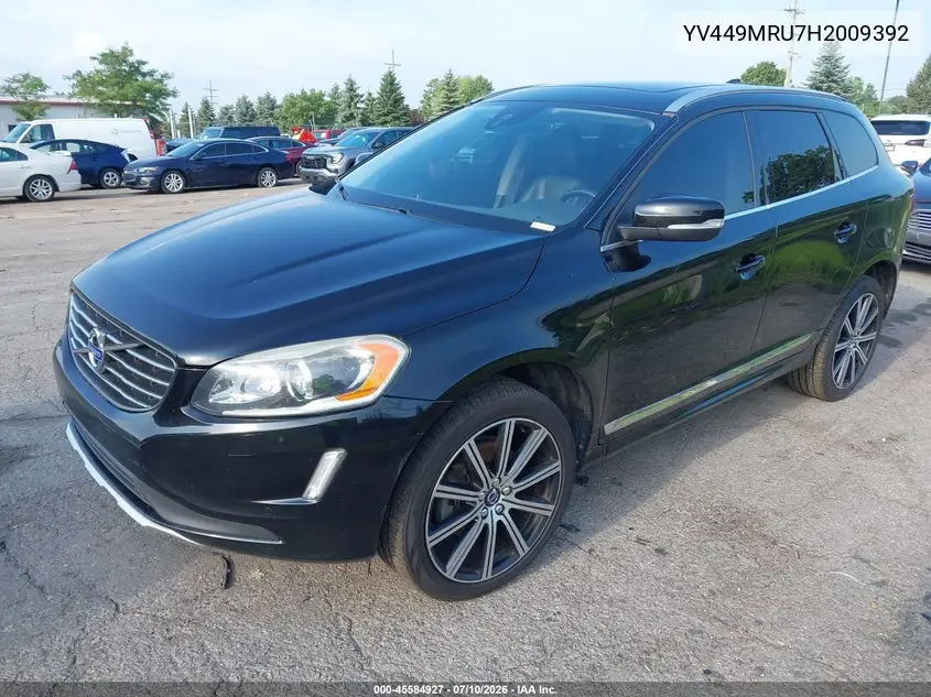 2017 Volvo Xc60 T6 Inscription VIN: YV449MRU7H2009392 Lot: 45584927