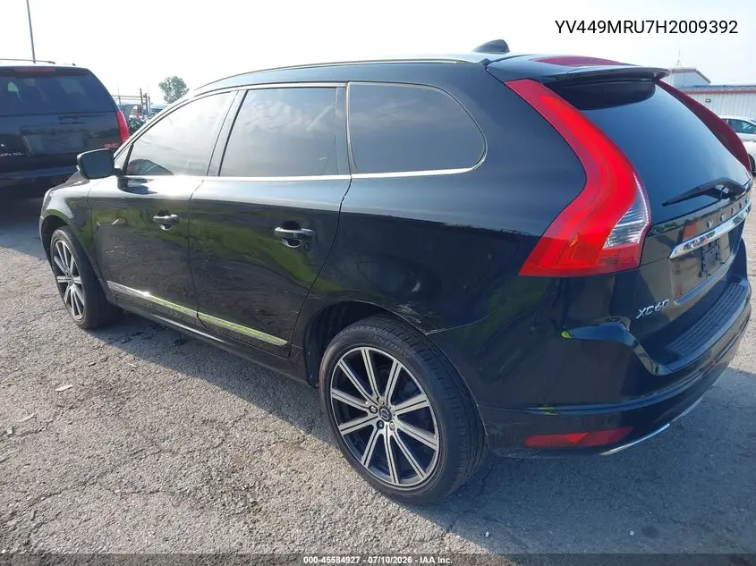 2017 Volvo Xc60 T6 Inscription VIN: YV449MRU7H2009392 Lot: 45584927