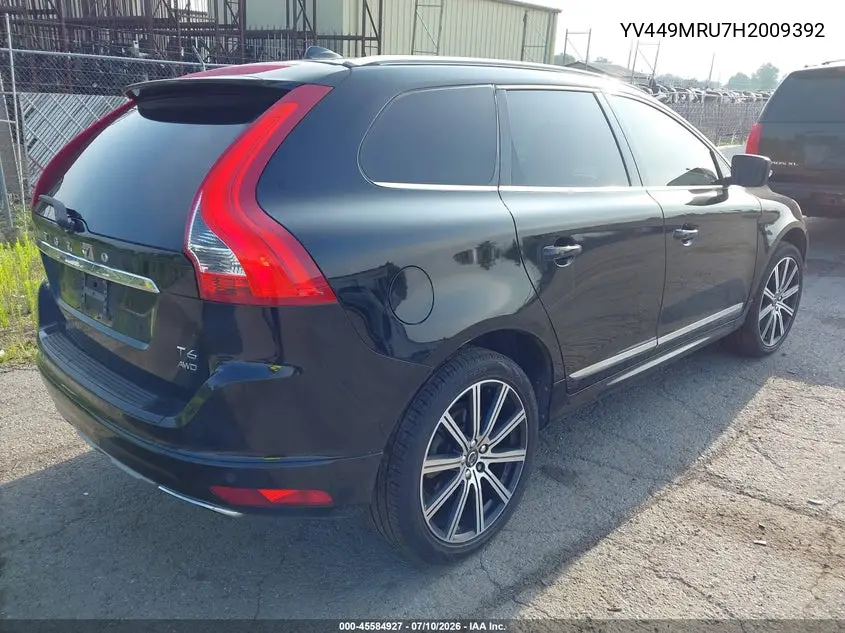 2017 Volvo Xc60 T6 Inscription VIN: YV449MRU7H2009392 Lot: 45584927