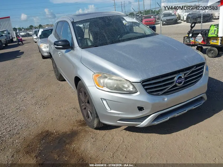 2017 Volvo Xc60 T5 Dynamic VIN: YV440MDR9H2200583 Lot: 45585615