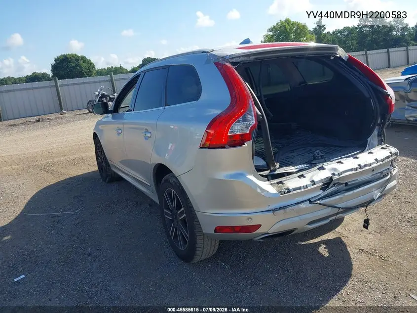 2017 Volvo Xc60 T5 Dynamic VIN: YV440MDR9H2200583 Lot: 45585615