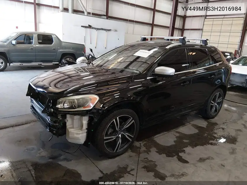 2017 Volvo Xc60 T6 R-Design VIN: YV449MRS3H2016984 Lot: 45589616
