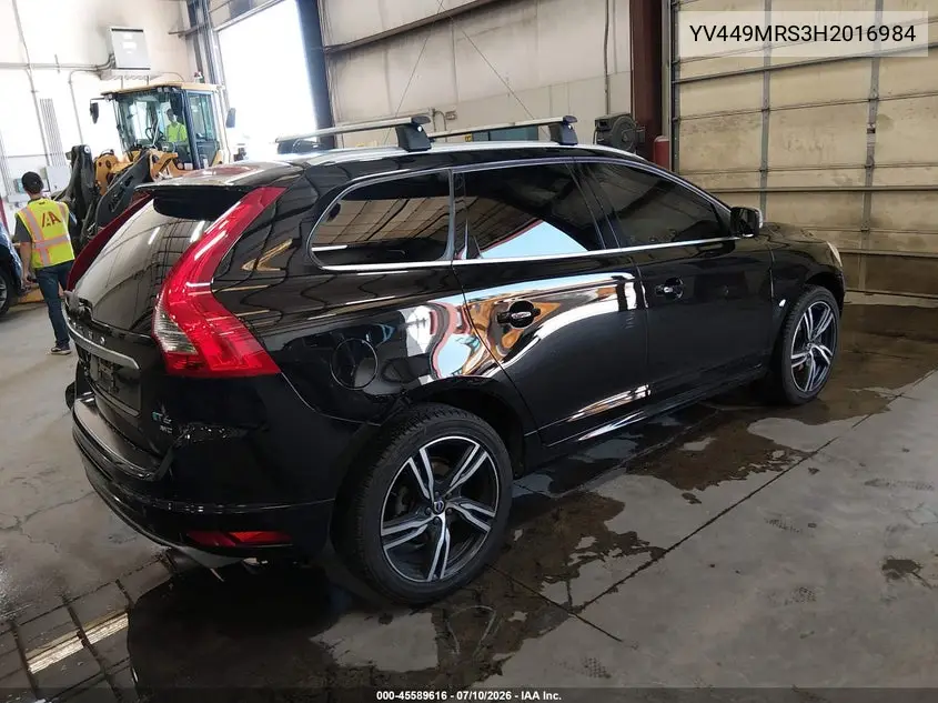 2017 Volvo Xc60 T6 R-Design VIN: YV449MRS3H2016984 Lot: 45589616