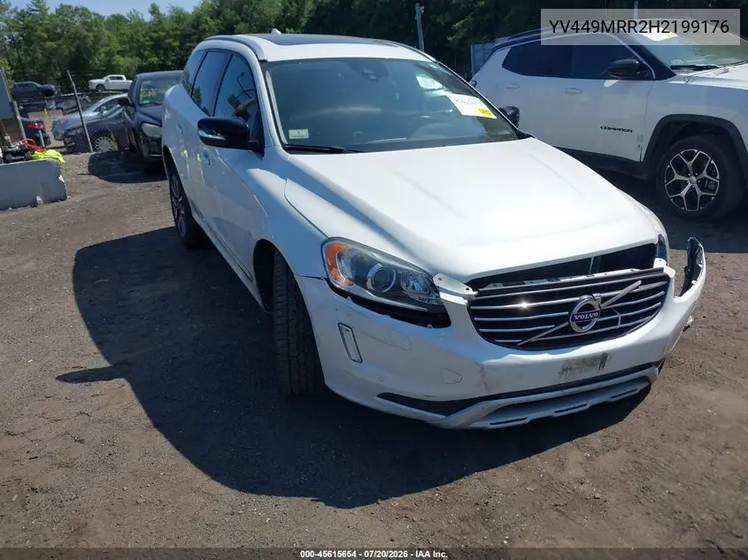 2017 Volvo Xc60 T6 Dynamic VIN: YV449MRR2H2199176 Lot: 45615654