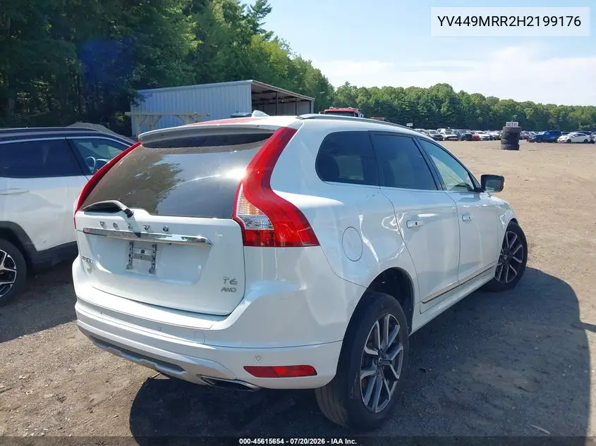 2017 Volvo Xc60 T6 Dynamic VIN: YV449MRR2H2199176 Lot: 45615654
