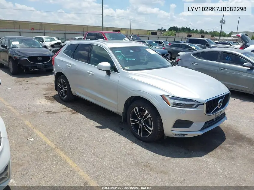 2018 Volvo Xc60 T5 Momentum VIN: LYV102RK7JB082298 Lot: 45263175