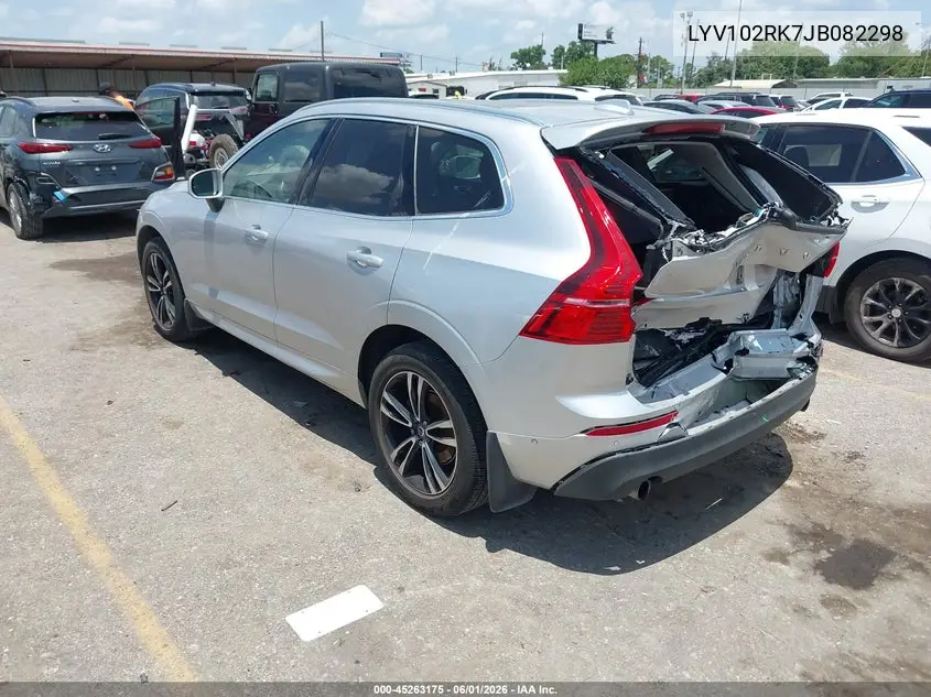 2018 Volvo Xc60 T5 Momentum VIN: LYV102RK7JB082298 Lot: 45263175
