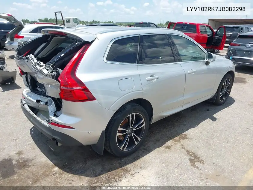2018 Volvo Xc60 T5 Momentum VIN: LYV102RK7JB082298 Lot: 45263175