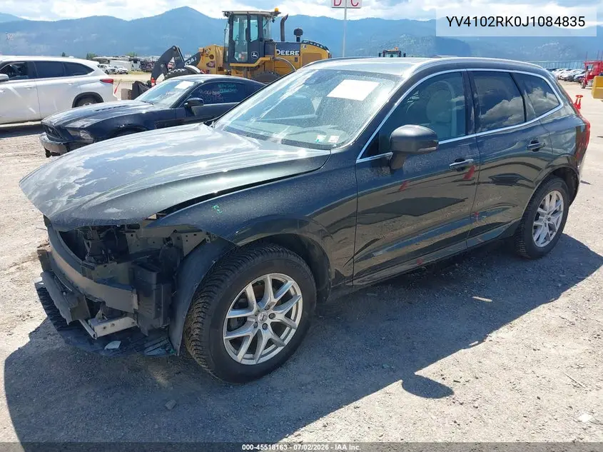 2018 Volvo Xc60 T5 Momentum VIN: YV4102RK0J1084835 Lot: 45518163