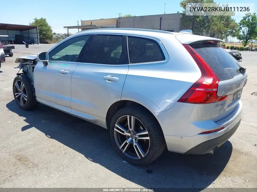 2018 Volvo Xc60 T6 Momentum VIN: LYVA22RK8JB111236 Lot: 45629874
