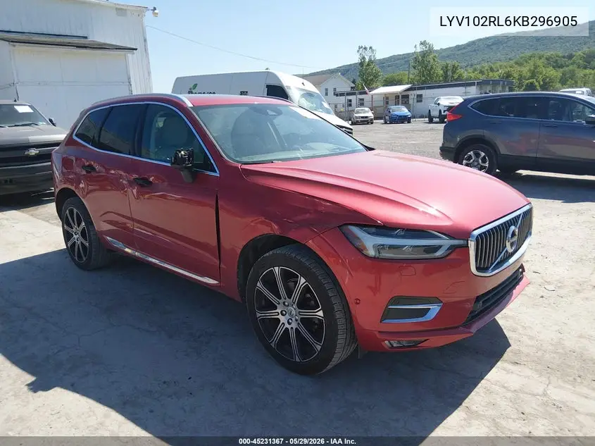 2019 Volvo Xc60 T5 Inscription VIN: LYV102RL6KB296905 Lot: 45231367