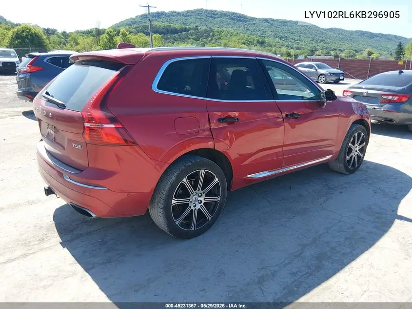 2019 Volvo Xc60 T5 Inscription VIN: LYV102RL6KB296905 Lot: 45231367