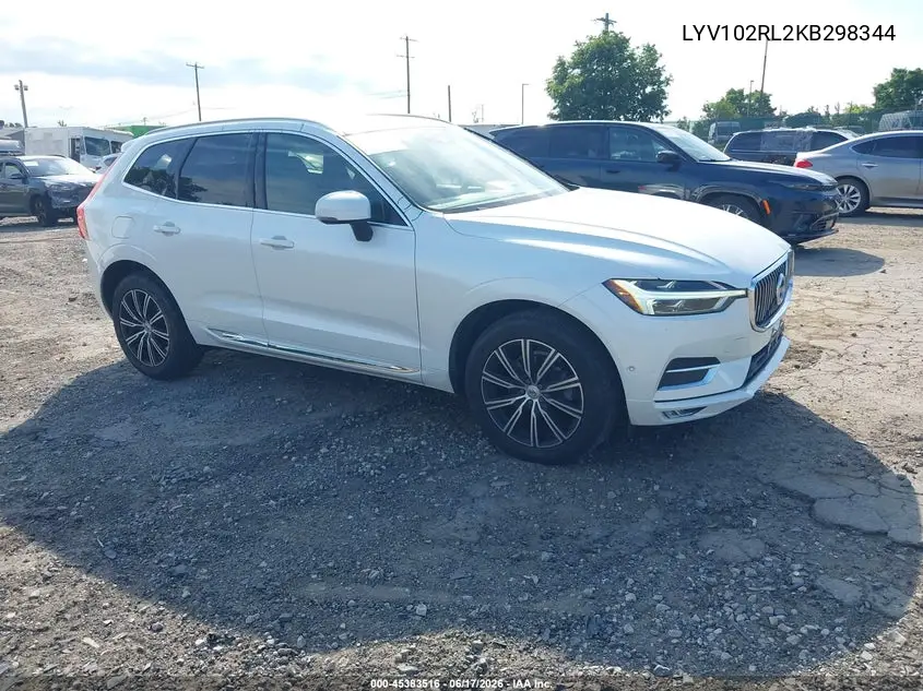 2019 Volvo Xc60 T5 Inscription VIN: LYV102RL2KB298344 Lot: 45383516