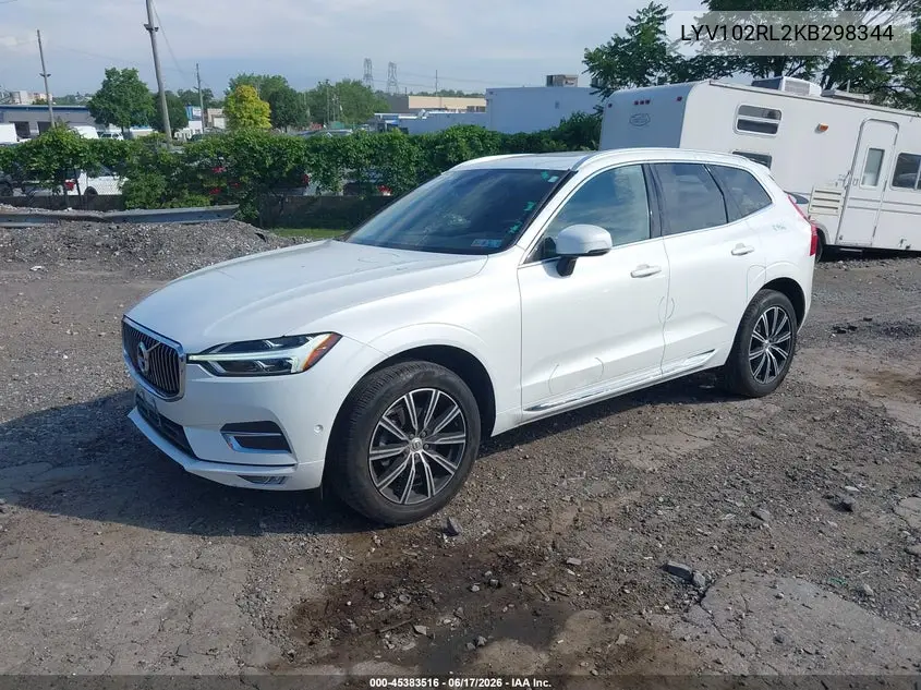 2019 Volvo Xc60 T5 Inscription VIN: LYV102RL2KB298344 Lot: 45383516
