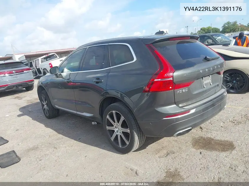2019 Volvo Xc60 T6 Inscription VIN: YV4A22RL3K1391176 Lot: 45539110