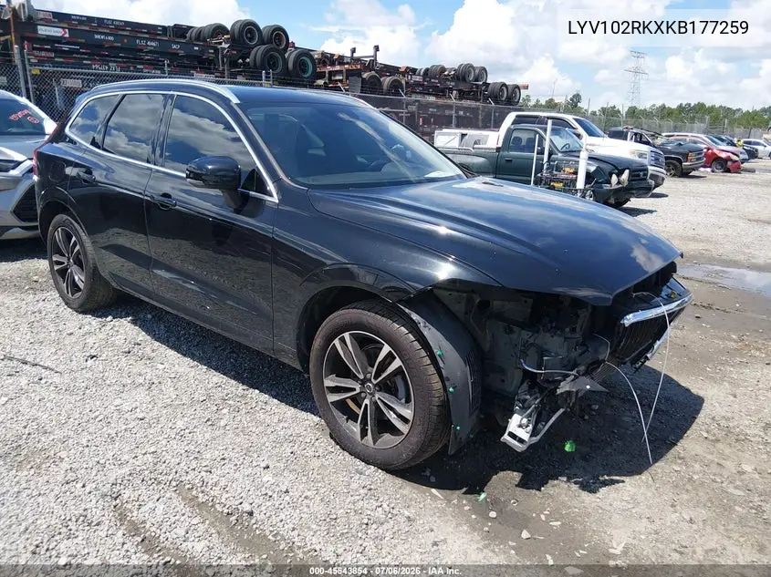 2019 Volvo Xc60 T5 Momentum VIN: LYV102RKXKB177259 Lot: 45543854
