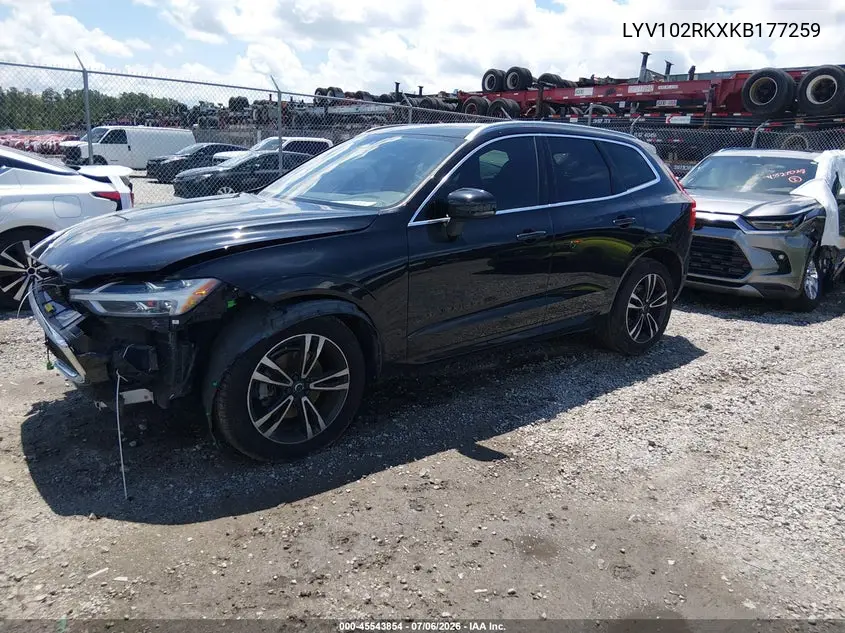 2019 Volvo Xc60 T5 Momentum VIN: LYV102RKXKB177259 Lot: 45543854