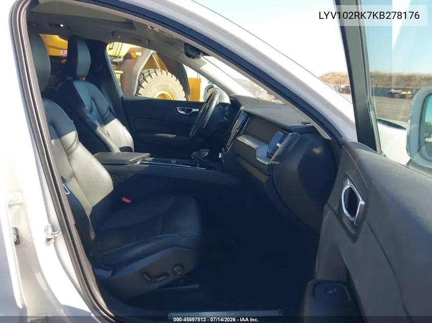 2019 Volvo Xc60 T5 Momentum VIN: LYV102RK7KB278176 Lot: 45597513
