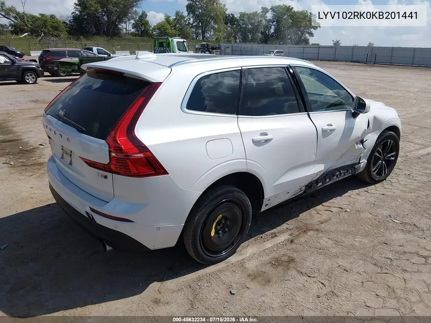 2019 Volvo Xc60 T5 Momentum VIN: LYV102RK0KB201441 Lot: 45632234