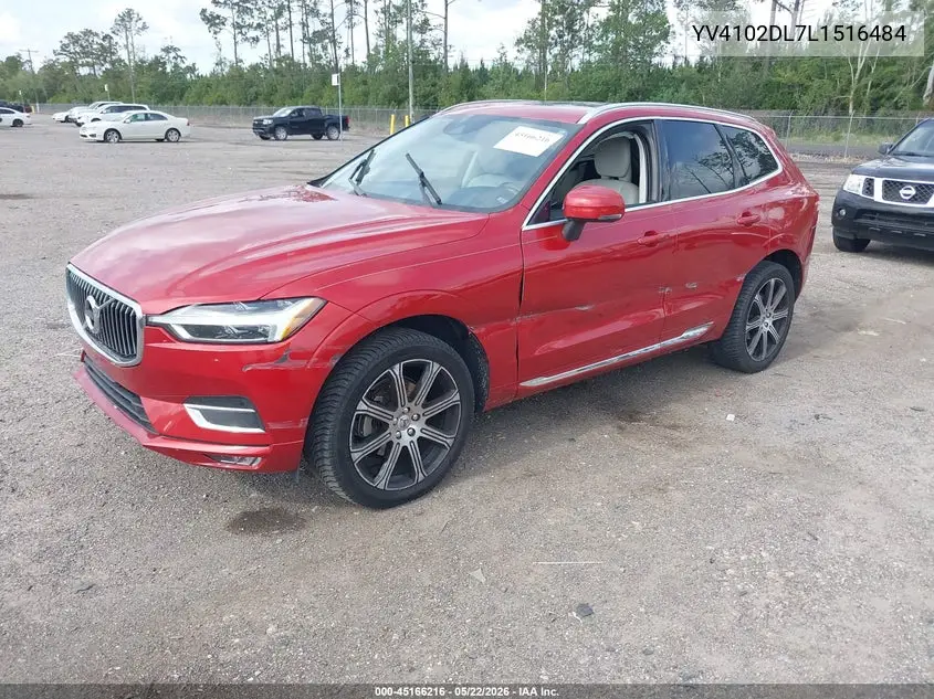 2020 Volvo Xc60 T5 Inscription VIN: YV4102DL7L1516484 Lot: 45166216