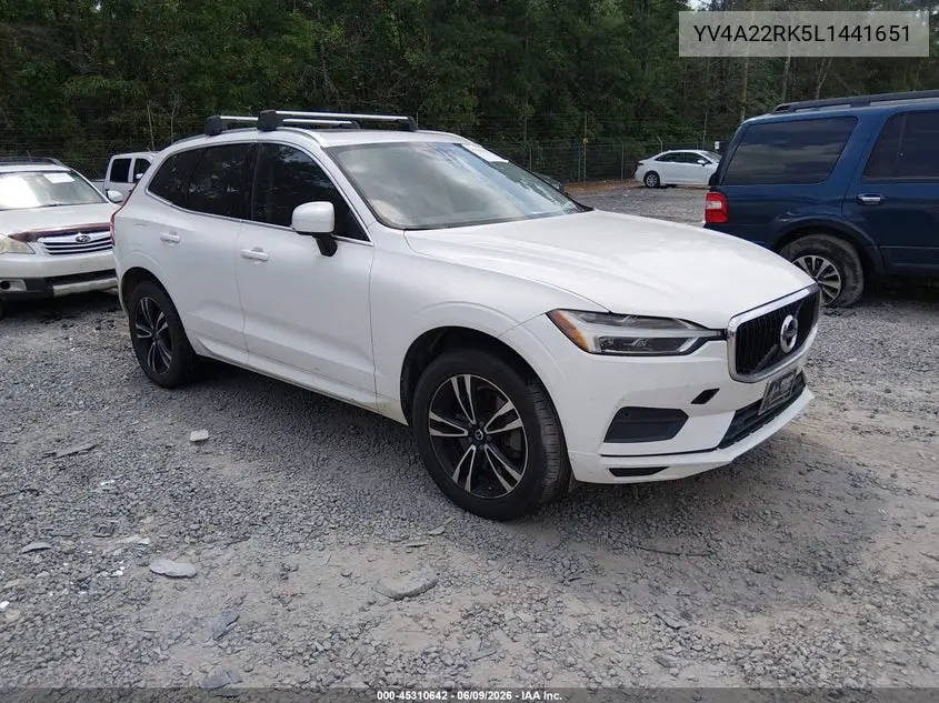 2020 Volvo Xc60 T6 Momentum VIN: YV4A22RK5L1441651 Lot: 45310642