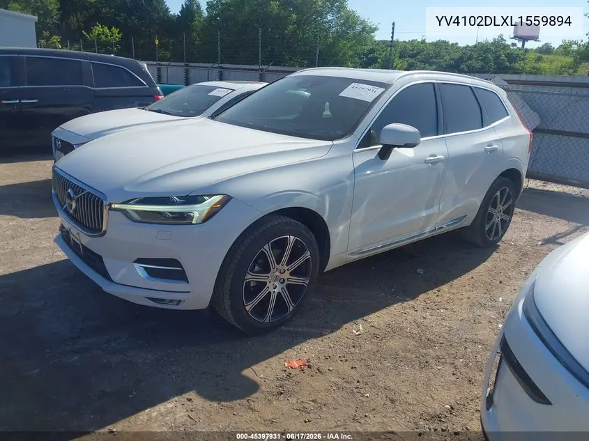2020 Volvo Xc60 T5 Inscription VIN: YV4102DLXL1559894 Lot: 45397931