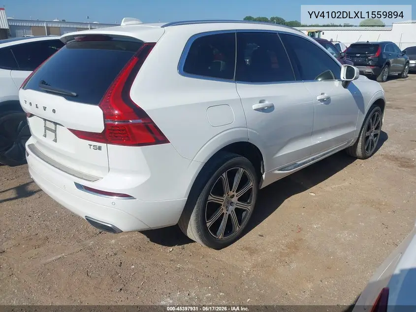 2020 Volvo Xc60 T5 Inscription VIN: YV4102DLXL1559894 Lot: 45397931