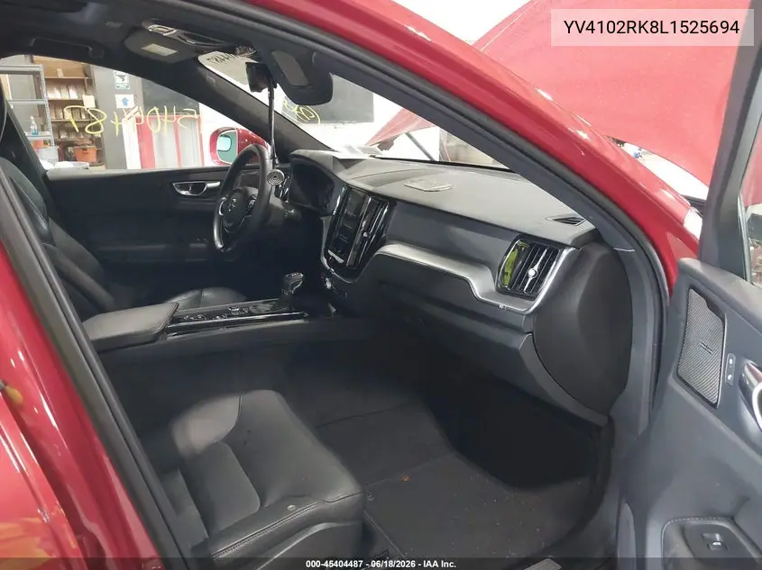 2020 Volvo Xc60 T5 Momentum VIN: YV4102RK8L1525694 Lot: 45404487