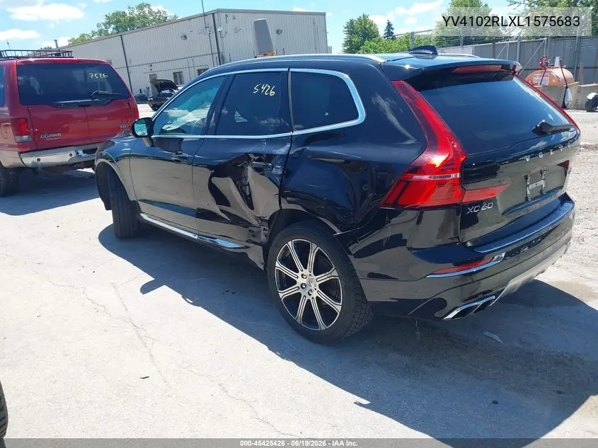 2020 Volvo Xc60 T5 Inscription VIN: YV4102RLXL1575683 Lot: 45425426