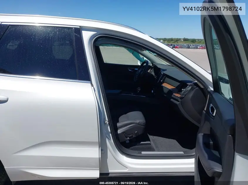 2021 Volvo Xc60 T5 Momentum VIN: YV4102RK5M1798724 Lot: 45385721