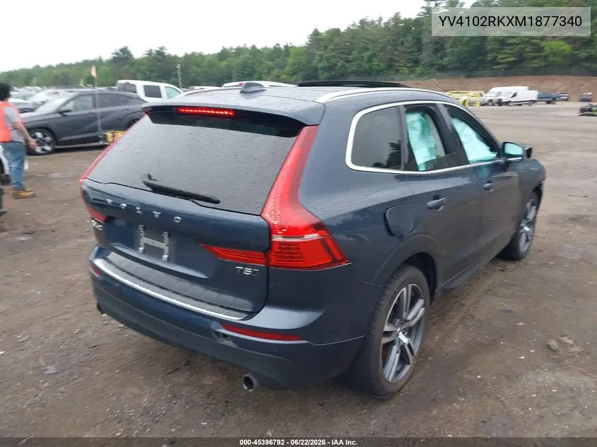 2021 Volvo Xc60 T5 Momentum VIN: YV4102RKXM1877340 Lot: 45396792