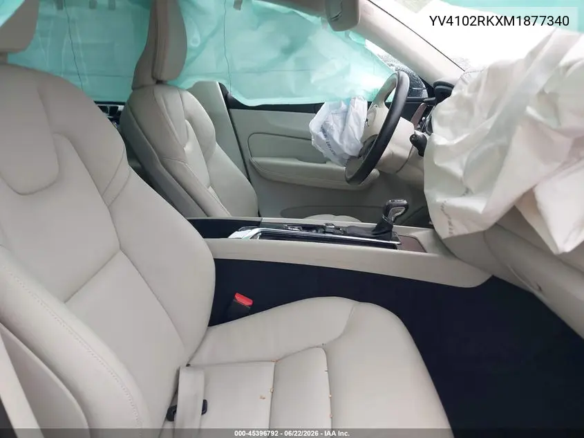 2021 Volvo Xc60 T5 Momentum VIN: YV4102RKXM1877340 Lot: 45396792