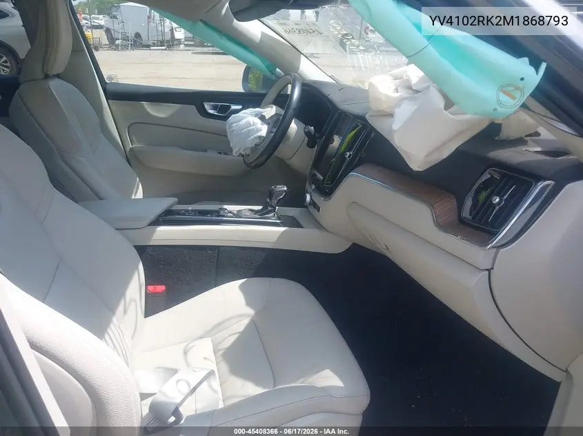 2021 Volvo Xc60 T5 Momentum VIN: YV4102RK2M1868793 Lot: 45408366