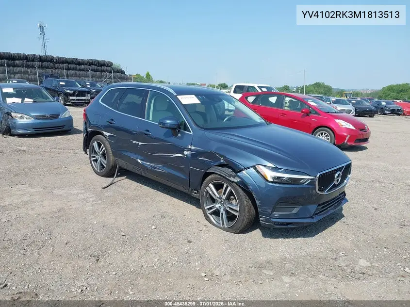 2021 Volvo Xc60 T5 Momentum VIN: YV4102RK3M1813513 Lot: 45435299