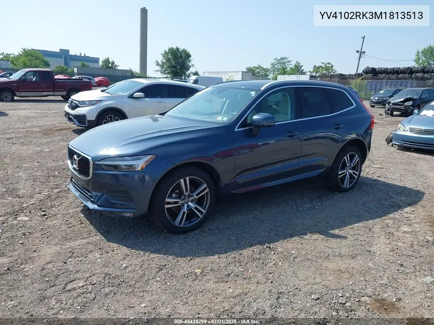 2021 Volvo Xc60 T5 Momentum VIN: YV4102RK3M1813513 Lot: 45435299